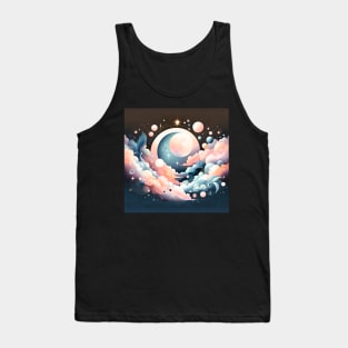 Mystical Celestial Dreams: Moonlit Serenity Tank Top